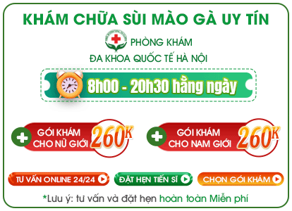 gói khám sùi mào gà 260k